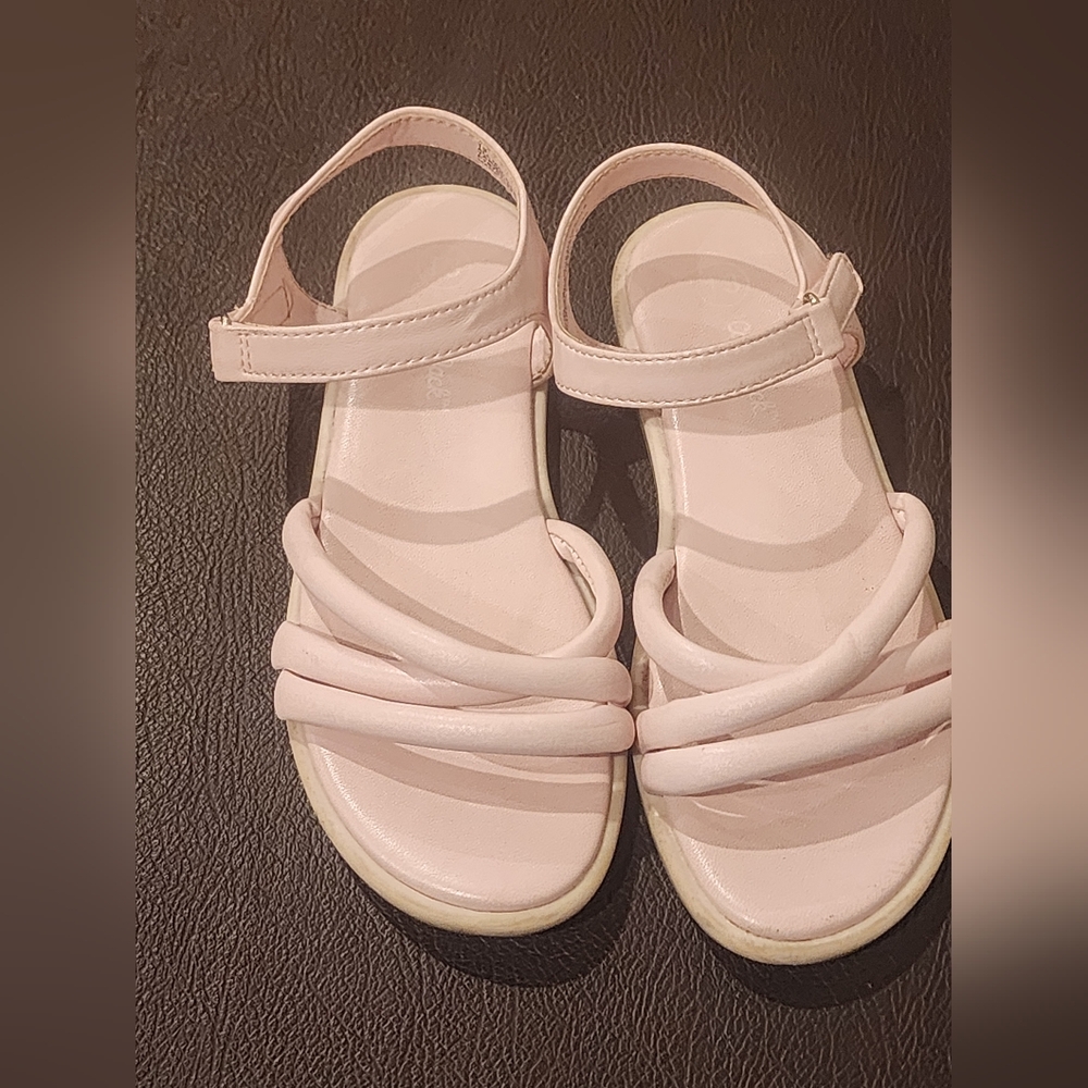Girls Anja Ankle Strap Sandals Pink - Cat & Jack, Size 13